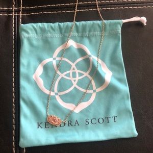 Kendra Scott Elisa RSG drusy Necklace